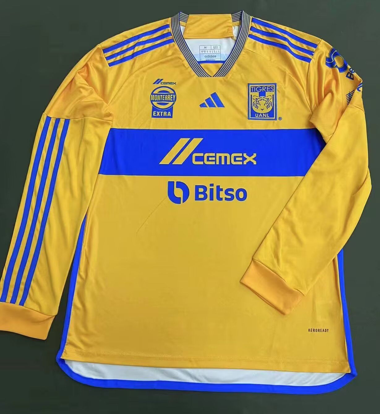 AAA Quality Tigres UANL 23/24 Home Long Soccer Jersey